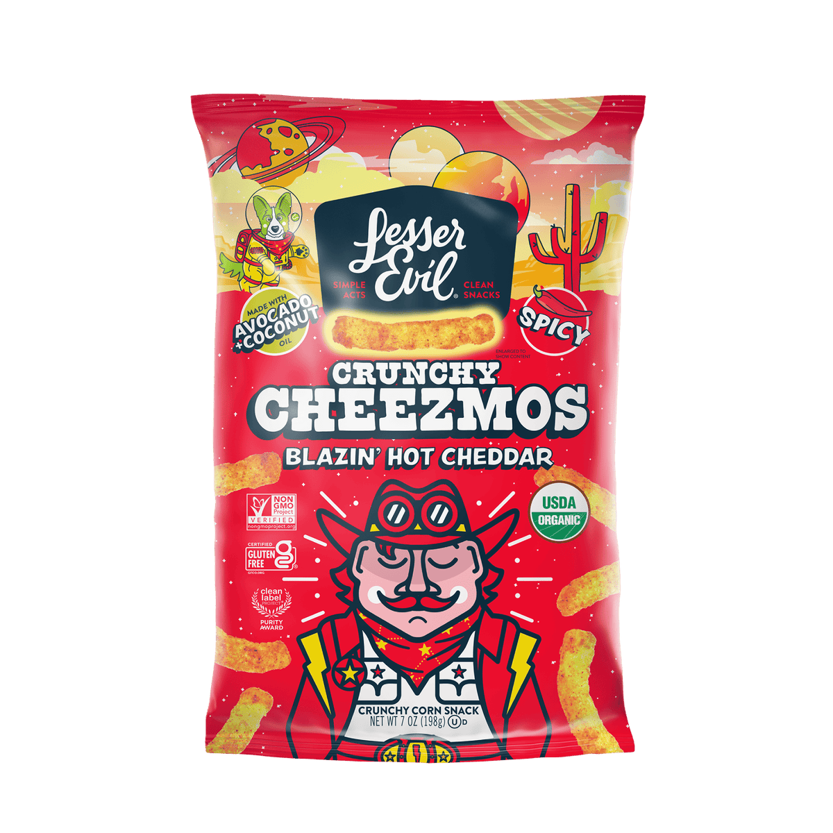 Blazin' Hot Cheddar Cheezmos