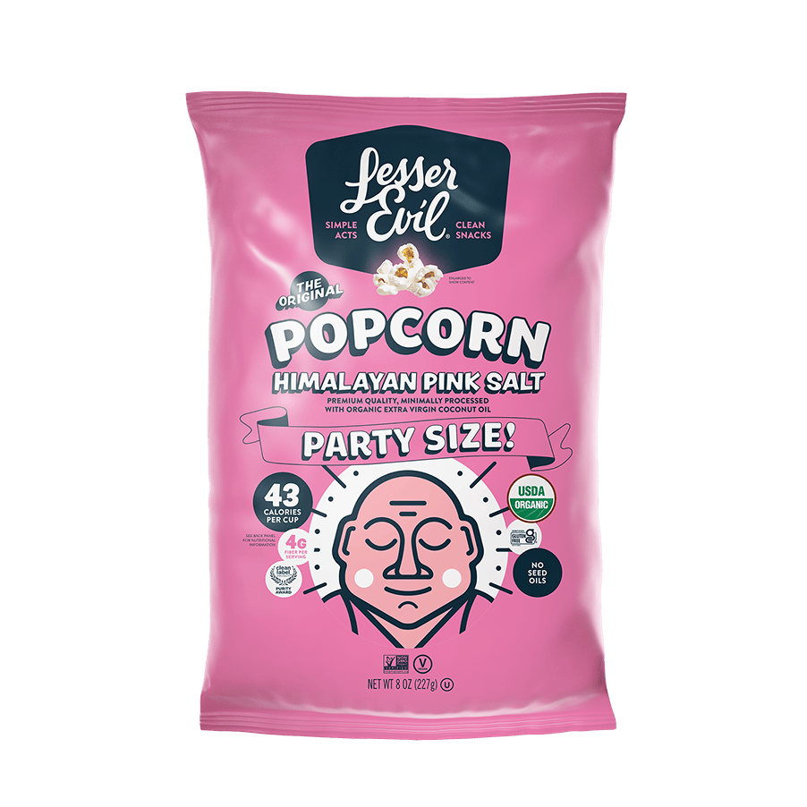 Himalayan Pink Salt Organic Popcorn