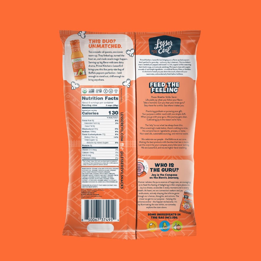 Primal Kitchen Buffalo Popcorn