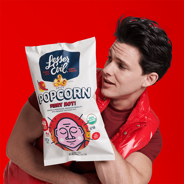 Fiery Hot Organic Popcorn