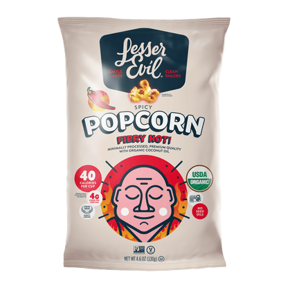 Fiery Hot Organic Popcorn