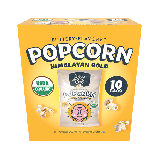 Himalayan Gold Organic Butter Flavor Popcorn Snack Pack