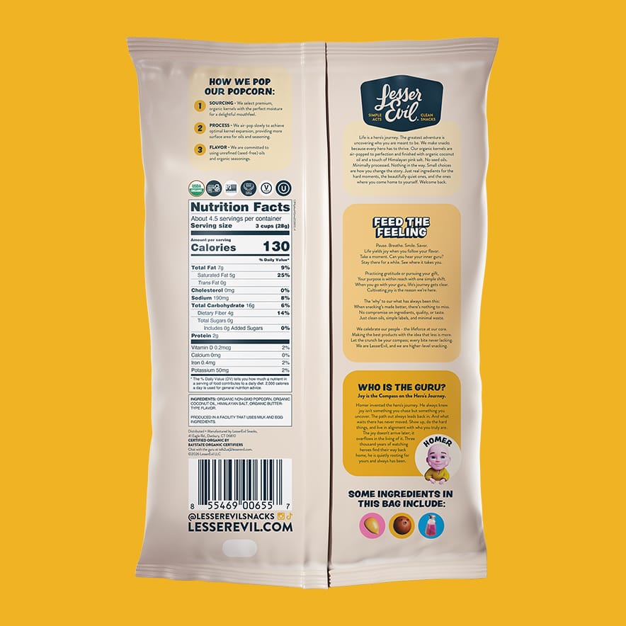 Himalayan Gold Organic Butter Flavor Popcorn