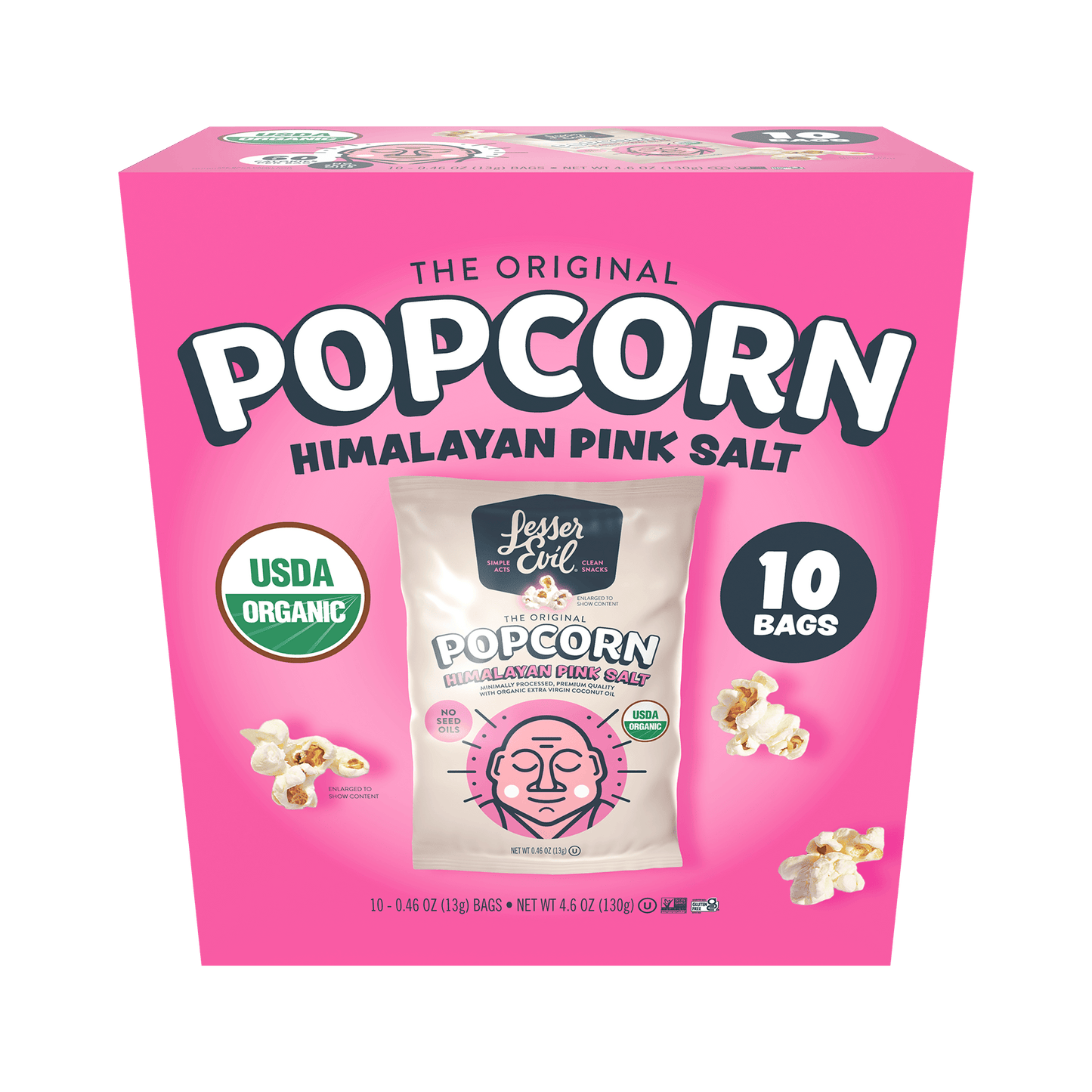 Himalayan Pink Salt Popcorn Snack Pack