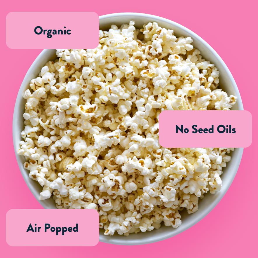 Himalayan Pink Salt Organic Popcorn