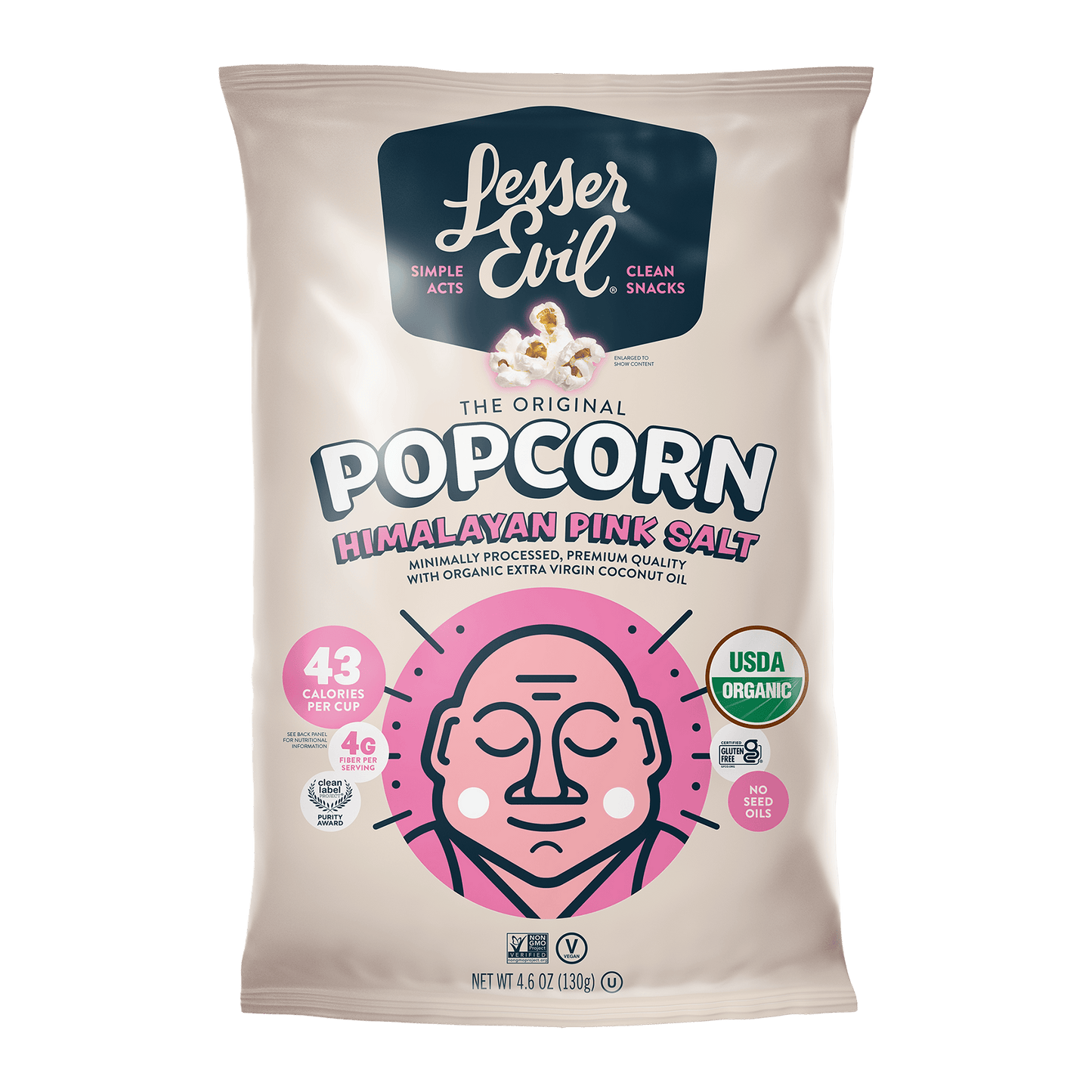 Himalayan Pink Salt Organic Popcorn